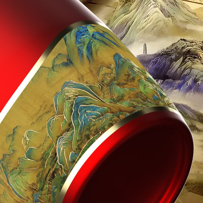 【189包邮】五粮液 千里江山图52%度口粮酒 500ml*2瓶（赠礼袋）