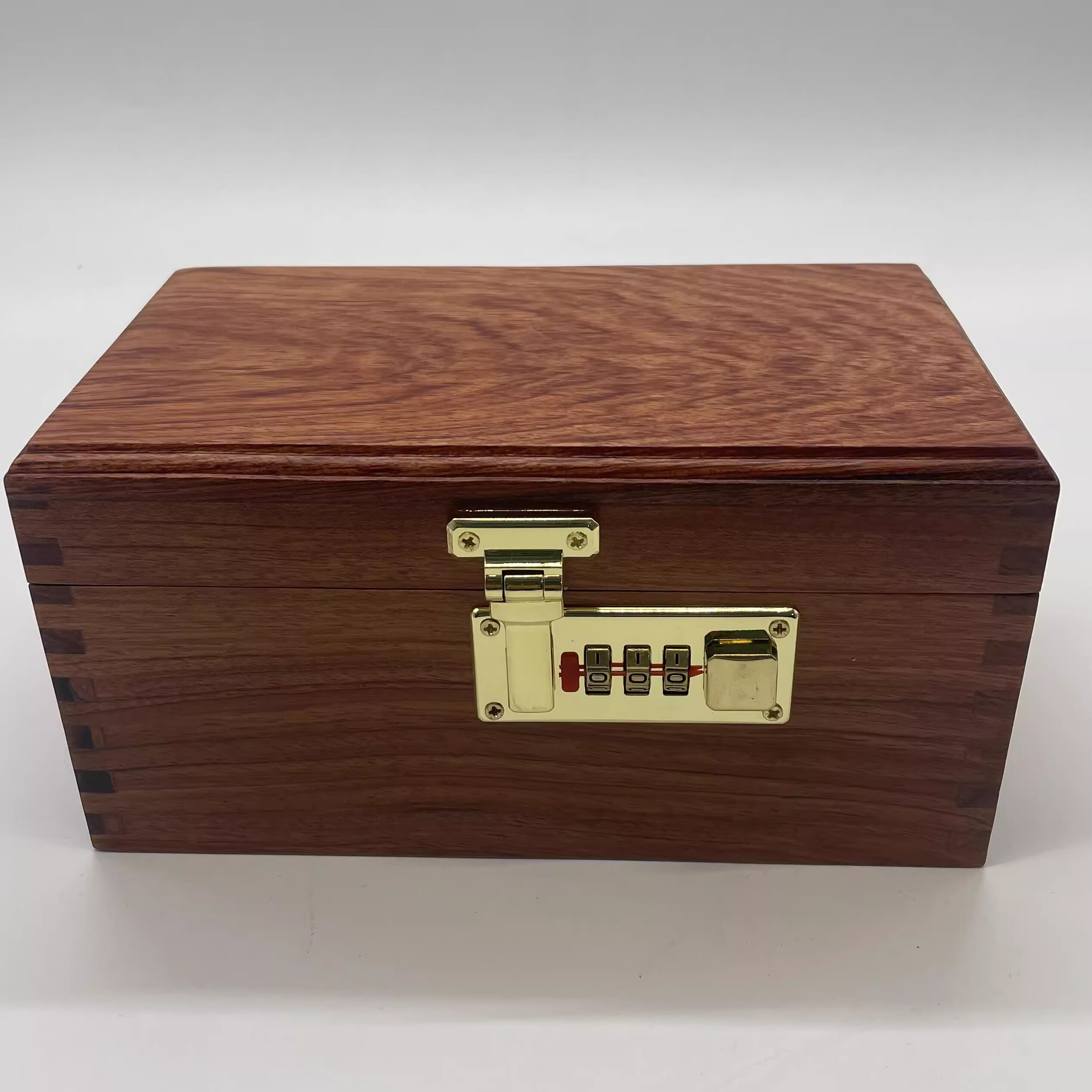 碧允y越南花梨木密码锁首饰收纳盒20*11*10