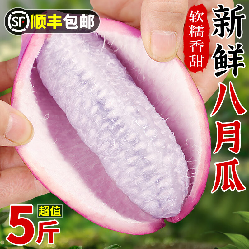 舌尖乡甜贵州八月瓜稀有野香蕉八月炸当季应季新鲜时令水果整箱现摘现发 净重2斤精品中果