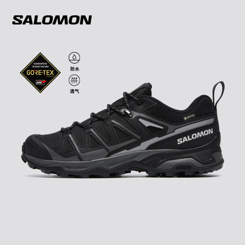 萨洛蒙（Salomon）买手代购 男款 轻户外防水透气登山徒步鞋 X ULTRA PIONEER 2 GTX 黑色 475863 6.5 (40)