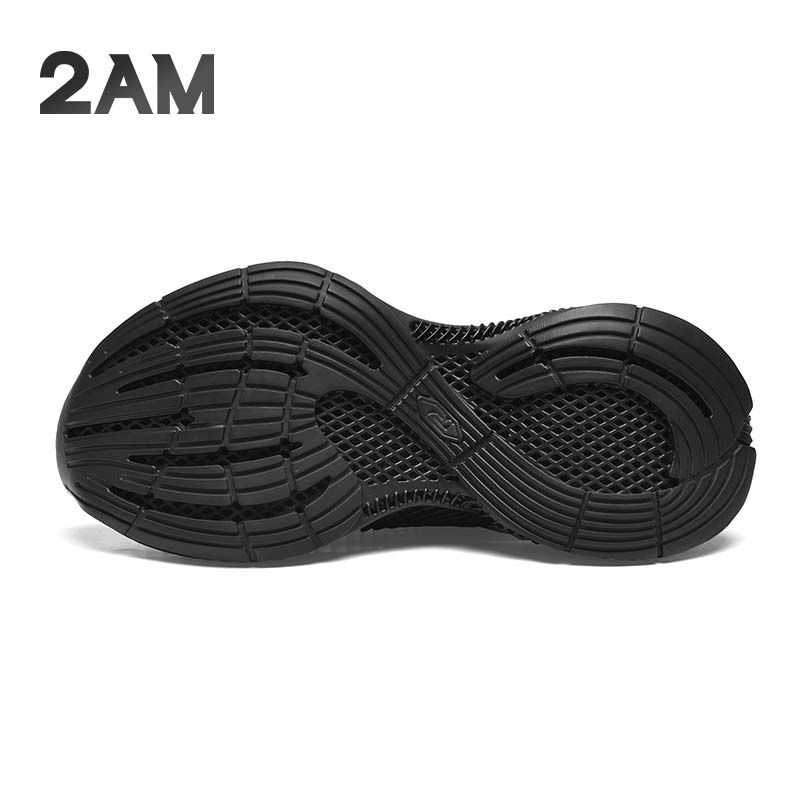 2AM· EVOLVE 4D一体成型休闲鞋透气运动健步鞋春夏款3D打印鞋 石墨黑 39