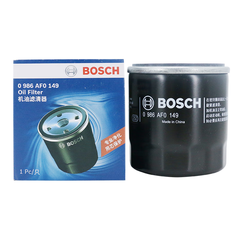博世(BOSCH)机油滤芯滤清器0149丰田威驰飒雅力士奕泽逸致格瑞维亚致享炫C-HR