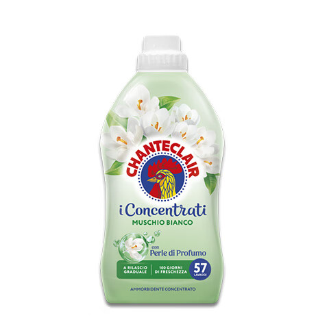 大公鸡管家（CHANTE CLAIR）意大利进口 进口衣物柔顺剂护理剂 衣物蓬松柔软留香 护衣护型 白苔香柔顺剂1140ml