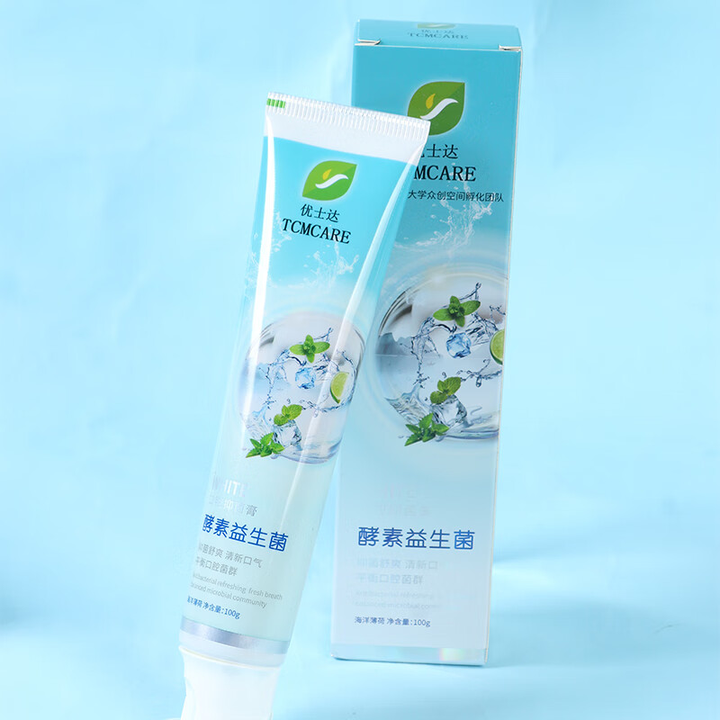 优士达酵素益生菌口腔抑菌膏清新口气男女通用 100g*5支
