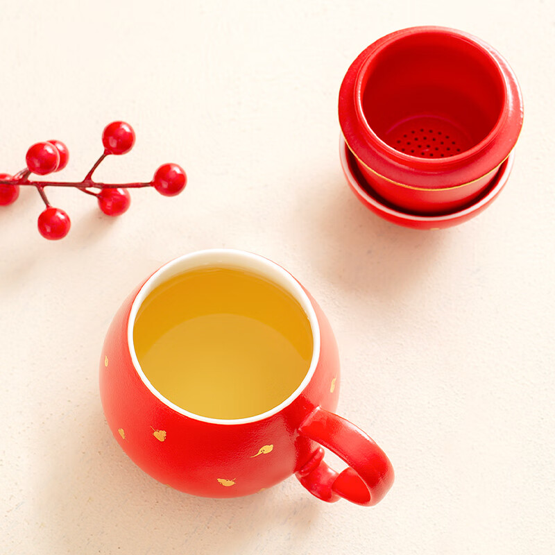 上新了文创 故宫泡茶杯 茶水分离杯陶瓷杯茶具水杯送领导爸爸生日礼物 云瑞