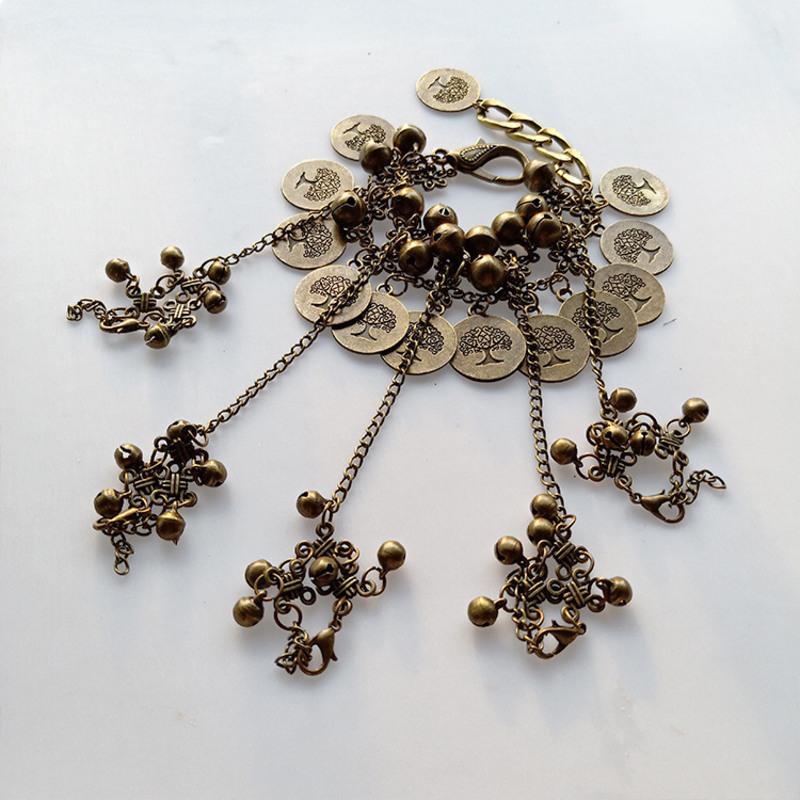 古装大话西游紫霞仙子铃铛手链 刻字紫霞菩提树手链 古铜色-刻字菩提