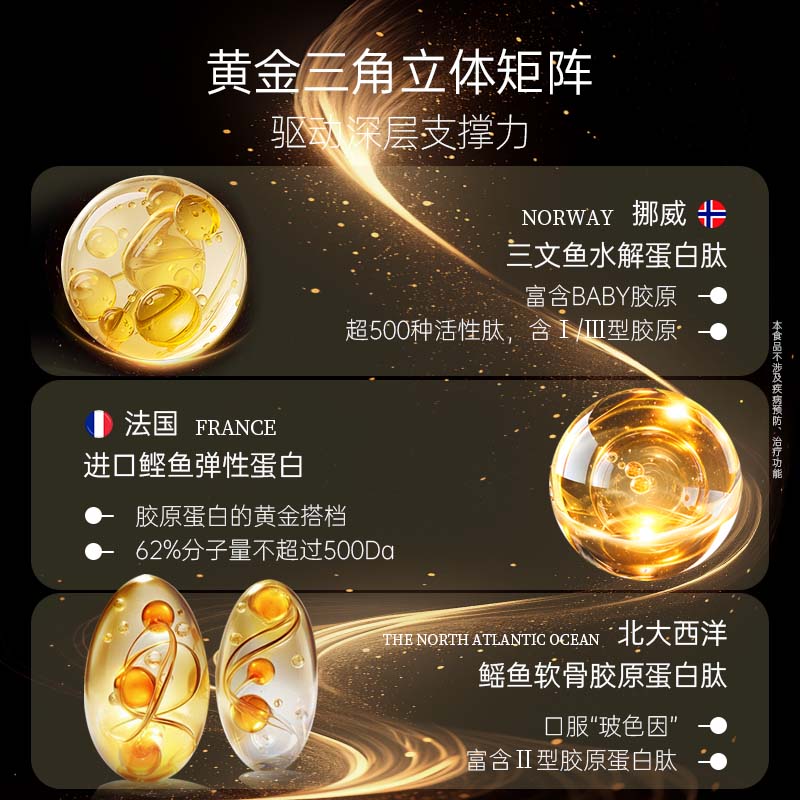 RATTI拉蒂胶原蛋白肽饮口服饮品小分子胶原金顶侧耳pqq正品官方旗舰店 单月装+6支【到手30支】 50ml*30瓶