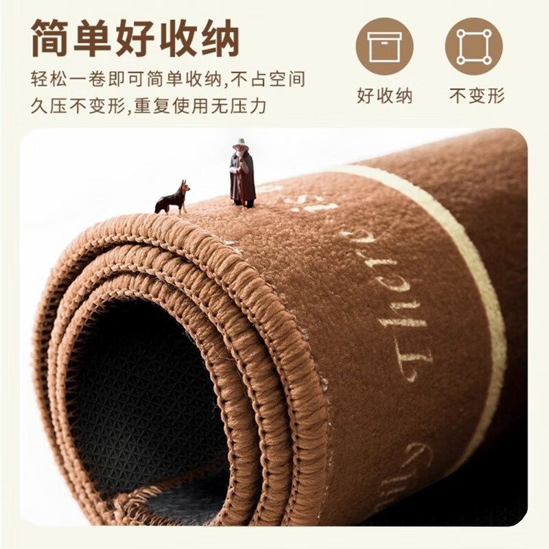 DEATKN德国高端入户门地垫大门口防滑脚垫子地毯家用免洗进门外除尘门垫 藤櫺-私享定制 60cm*90cm 【尝新小尺寸】