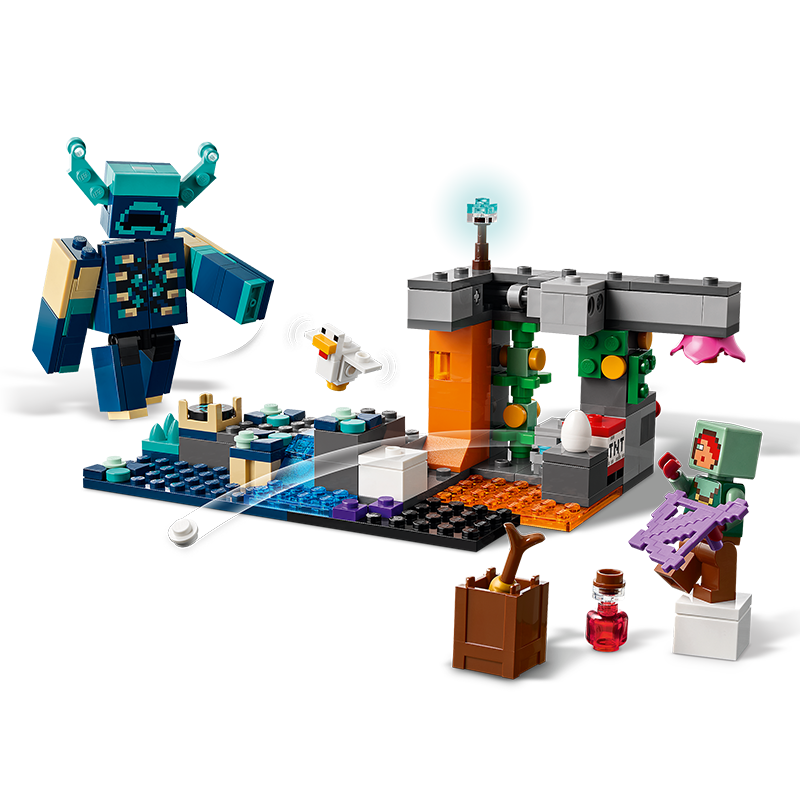 乐高（LEGO）积木拼装我的世界21274 对战循声守卫男孩女孩儿童玩具生日礼物