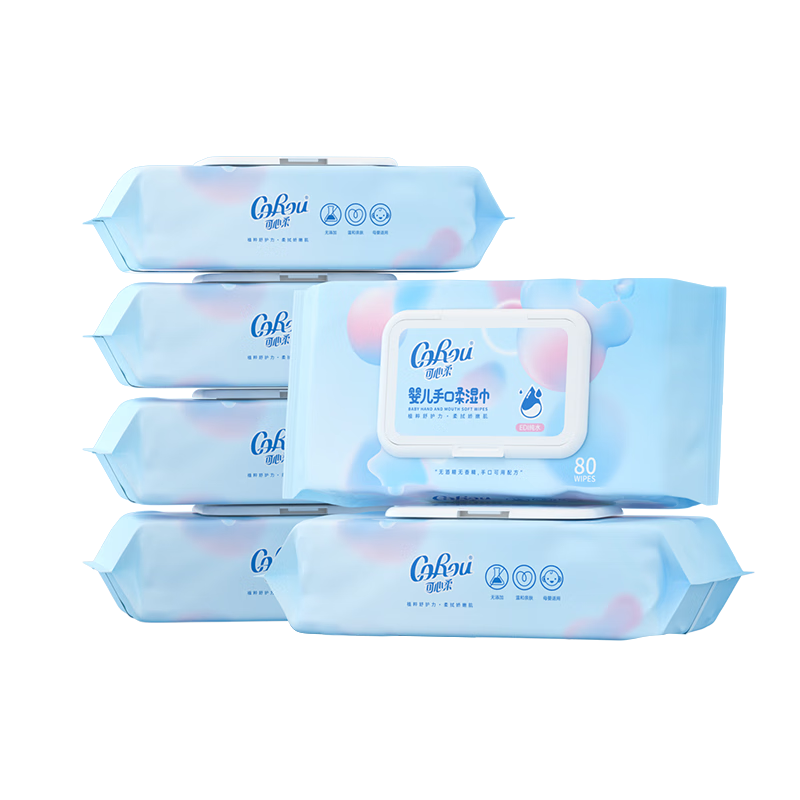 ���ڲ����������ᣨCOROU��ʪ�� 80��*6�� Ӥ���ֿ�ƨר��ʪ�� ʪֽ�� EDI��ˮ���� ����