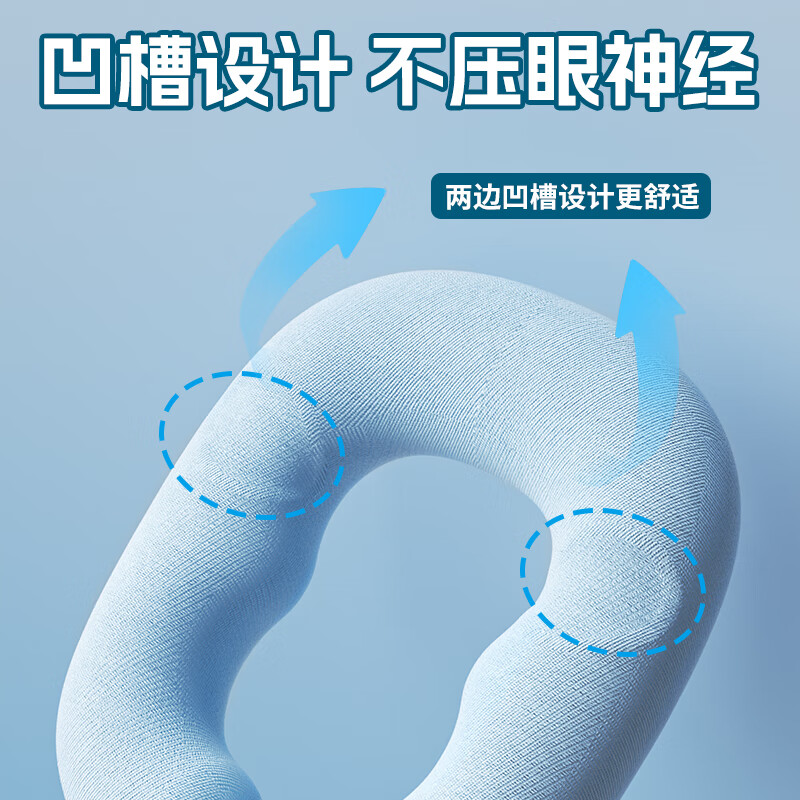 鸿迪儿童午睡枕小学生午睡神器趴睡枕桌面午休枕头小孩教室睡午觉抱枕 新品粉红兔【含眼罩+冰丝枕套】 含枕芯 小学生初中生通用课桌枕头