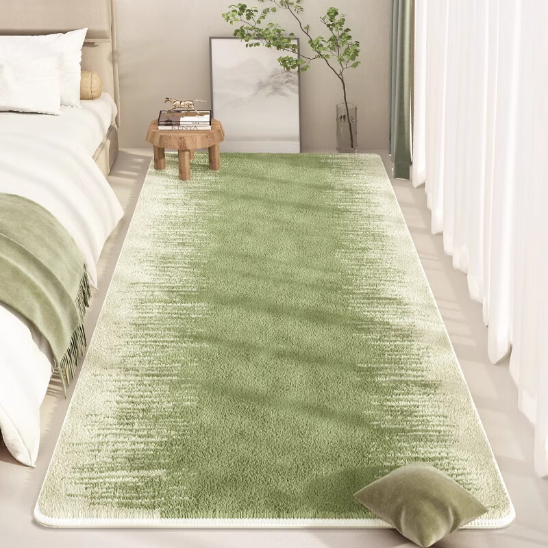 KAYE卧室床边毯加厚床前仿羊绒地垫房间长条飘窗垫子客厅沙发茶几地毯 FYR-春晖福蕴 50X140cm