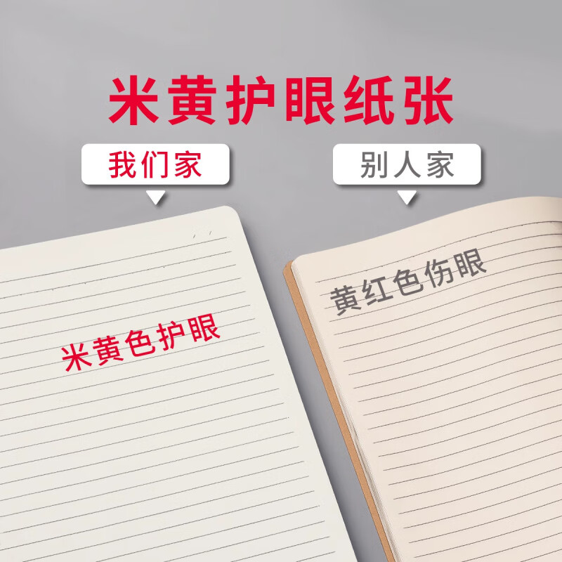 JCZS牛皮纸笔记本子b5加厚考研专用初中生高中生记作业本大学生学习大a4记事2025年新款16k开a5记录横 【牛皮】B5·5本 每本80页