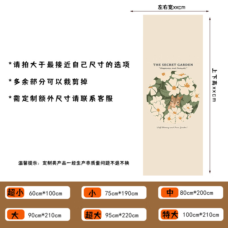 YWZR衣柜門自粘貼紙裝飾畫推拉門臥室玻璃門改造貼膜移門玄關(guān)帖飾墻紙 1號(hào)圖油畫布材料 超小 0cm*0cm