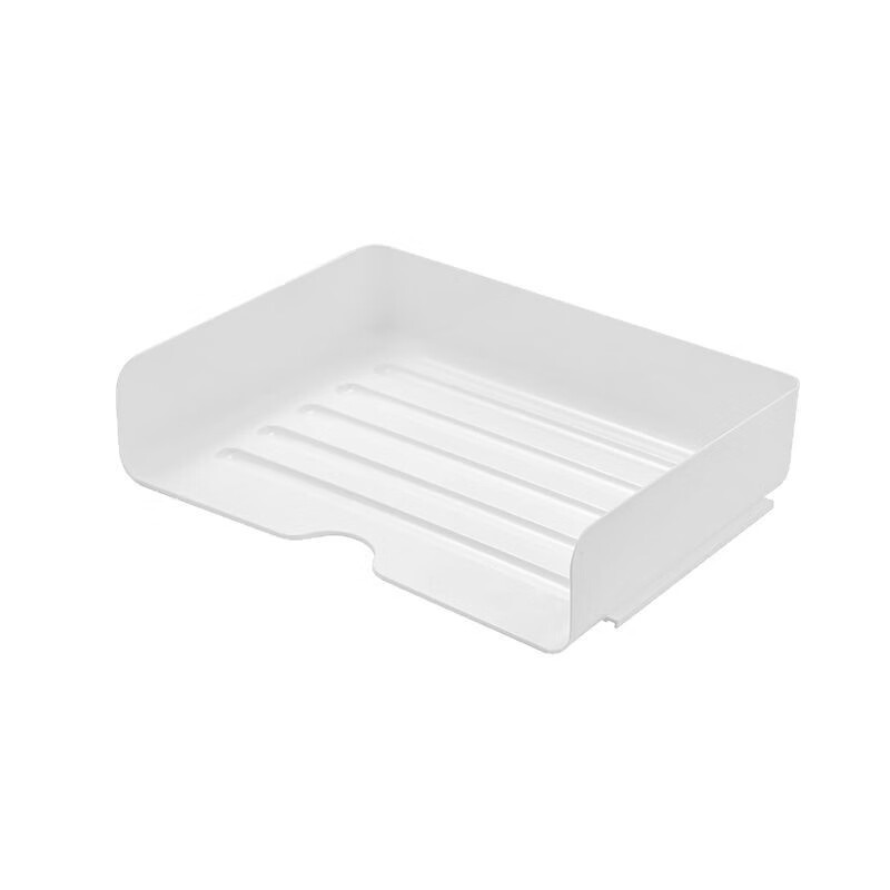 【实用】办公室桌面收纳盒a4文件夹多层收纳架资料架子文件架置物 白色1层收纳架