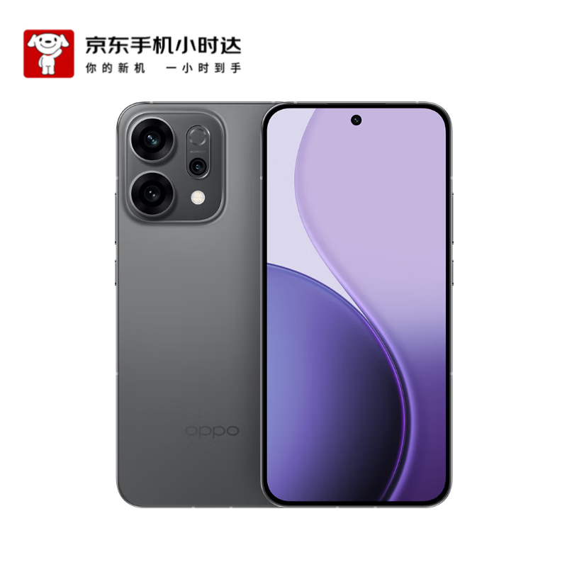 OPPO Reno14 16GB+256GB 礁石黑 高清长焦实况照片 Live图神机 5G智能 学生拍照 AI手机【小时达】