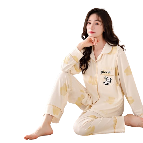 婧麒（JOYNCLEON）月子服春夏孕婦睡衣可哺乳孕期產(chǎn)后家居服親膚透氣XXL Jyz112356
