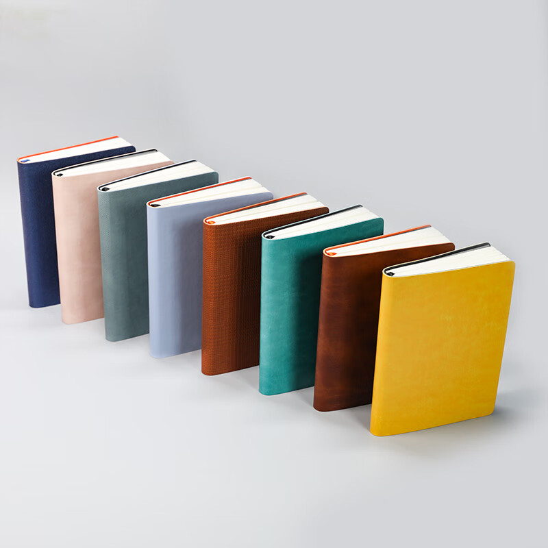 记忆印象软面抄口袋横线笔记本子 便携横线日记本 随身横线记录本 logo定制 企业定制服务 口袋横线本-纹理棕（100mm*140mm）