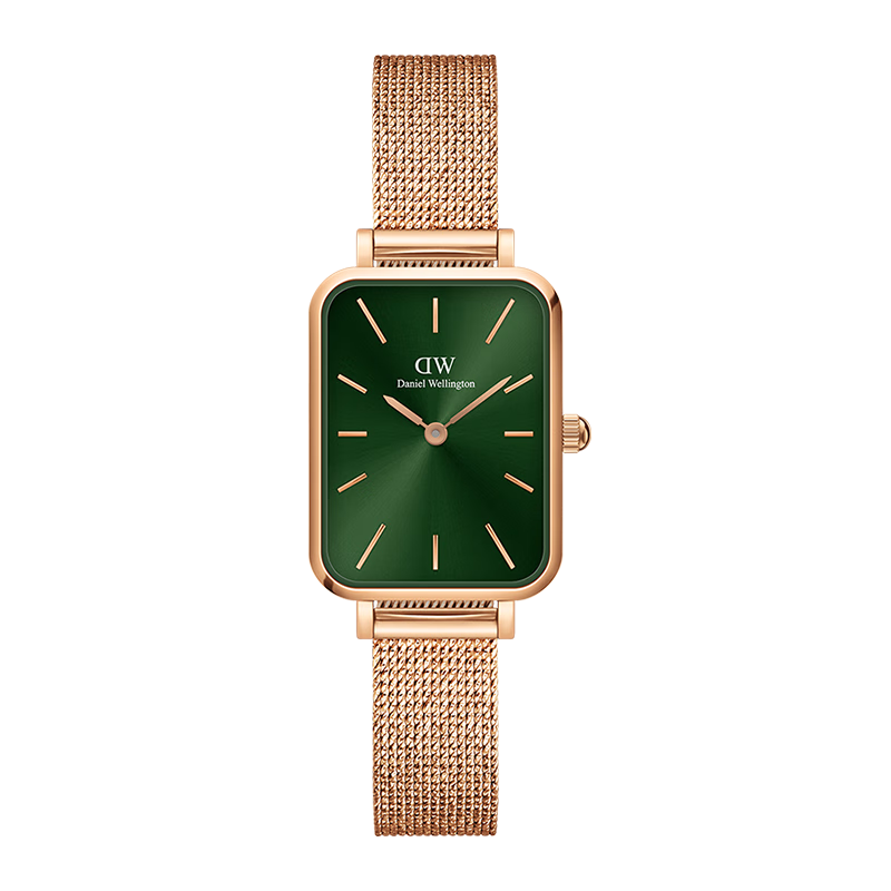 丹尼爾惠靈頓（DanielWellington）DW女士手表小綠表時(shí)尚歐美表經(jīng)典復(fù)古小方表新年禮物DW445