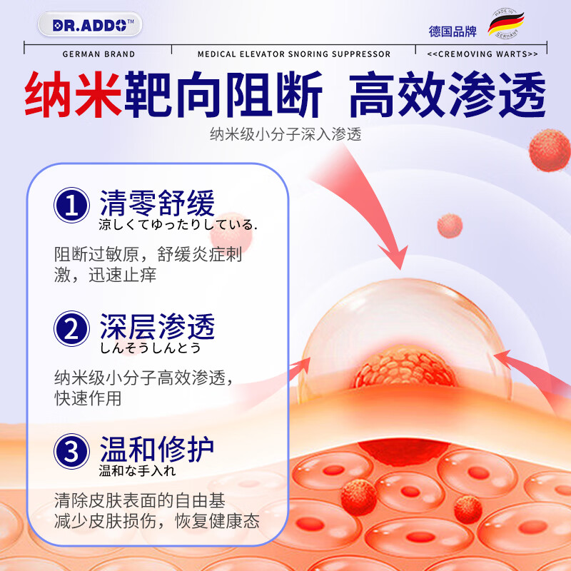 DR.ADDO湿疹药膏100%特药皮肤瘙痒皮炎湿疹皮癣真菌感染止痒去根膏手足癣 瘙痒红肿【1盒装】轻-中度湿疹 肛门瘙痒药膏止痒专用肛周湿疹潮湿疹阴囊瘙痒京棟自蓥