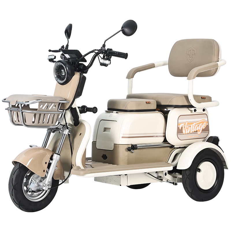 百亿补贴:飞鸽电动三轮车老年代步电动车接送小孩老人休闲代步车电动三轮电瓶车 【1000W】60V23A长跑王+约65公里3320元