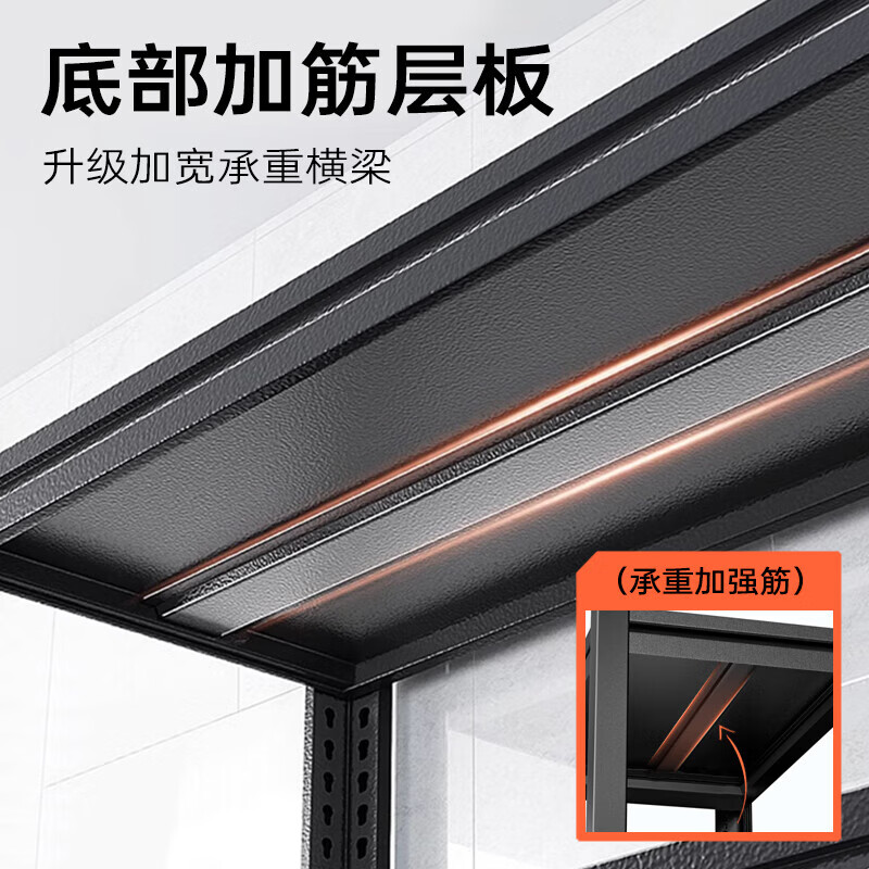 邦林纳厨房置物架落地多层货架家用多功能储物架微波炉锅具电器收纳架子 【3层】长40宽30高80