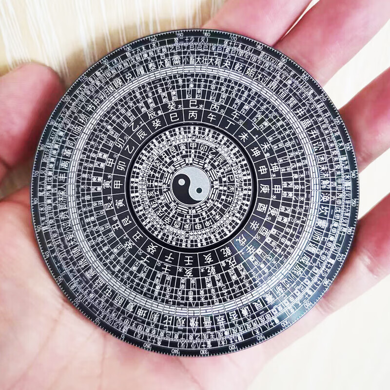 八卦指尖陀螺太极罗盘黑科技玩具高级版金属网红中国风手指陀螺 8厘 罗盘【OPP袋子装】
