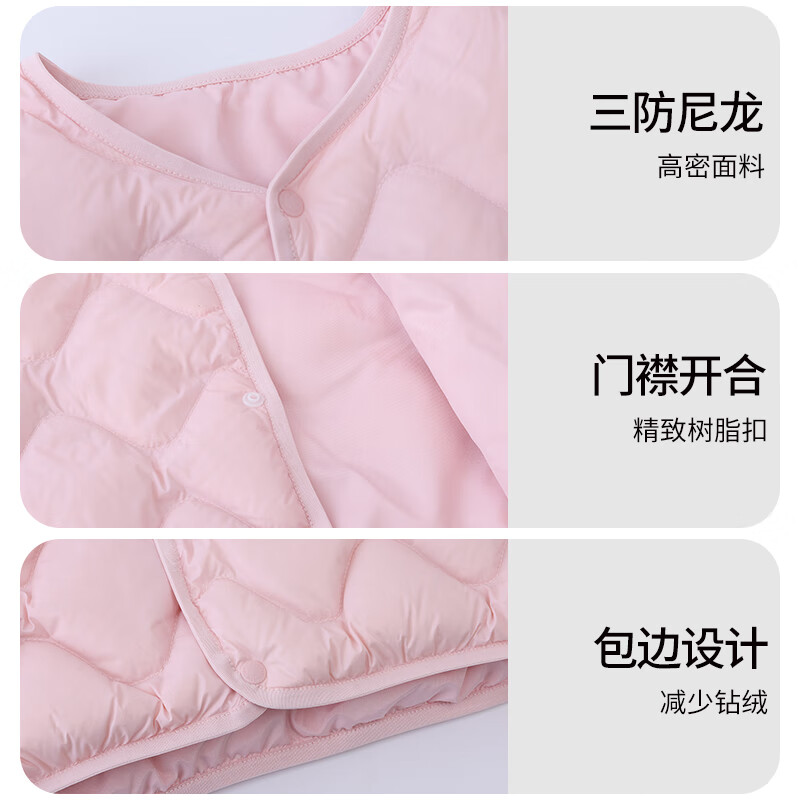 丽婴房【商场同款】三防羽绒服儿童羽绒服男女童轻薄款内胆秋冬保暖外套 鼠尾草绿 140 cm/10岁