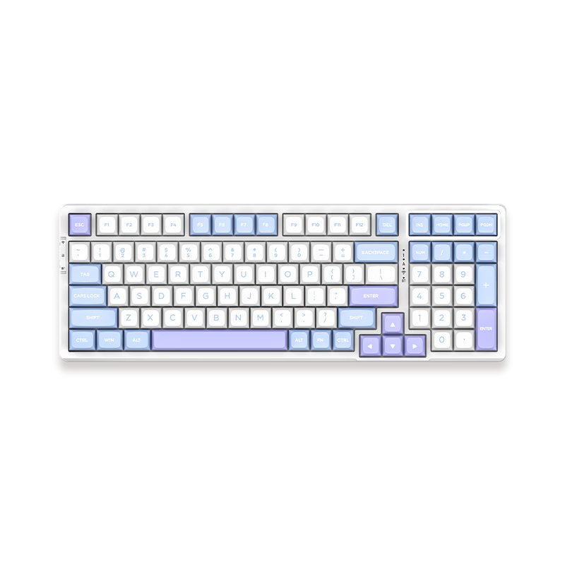 VGN V98Pro V3 三模客制化键盘 Gasket结构 全键热插拔 RGB轻音办公电竞游戏低延迟 奶牛轴 海盐 233.1元(需领券)