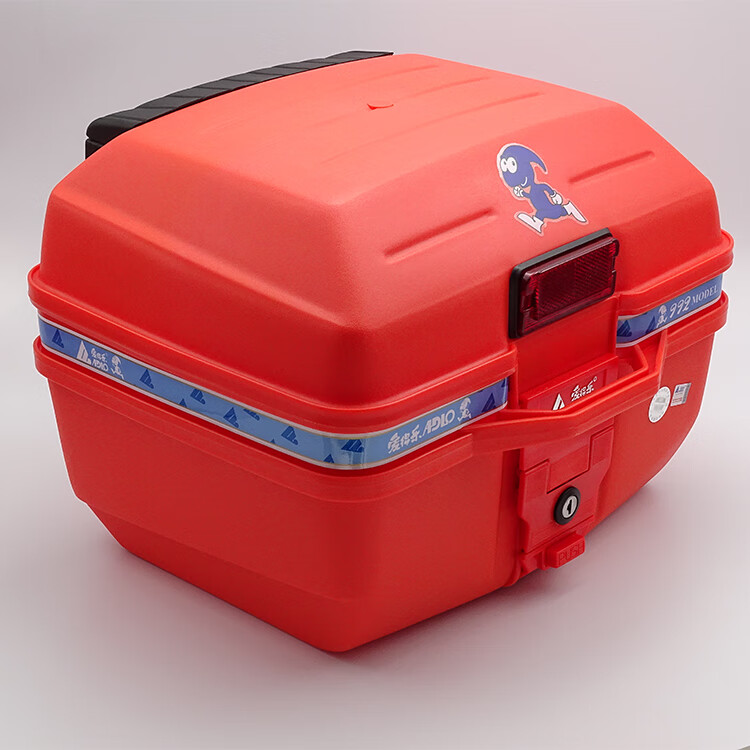 愛得樂 摩托車尾箱 快拆式中號 可裝一個全盔 992 后備箱 后尾箱 紅色