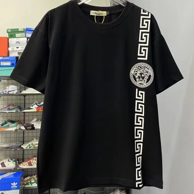 versace jeans couture范思哲美杜莎轻奢t恤网红苏6同款新款单杠短袖