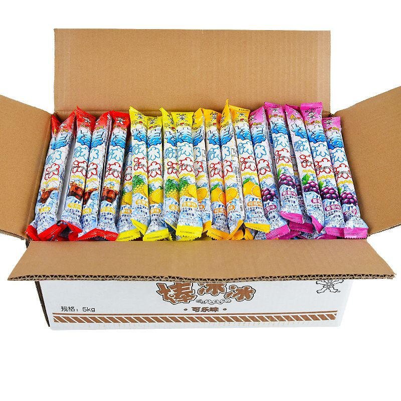 旺旺碎碎冰混合口味棒冰冰可乐味果味饮料可吸零食吸吸果冻整箱 旺旺
