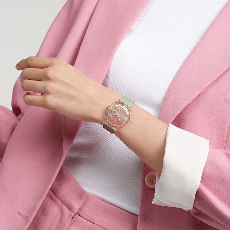 斯沃琪(Swatch)瑞士手表 猩红的夕阳 变色生日礼物男女时尚石英手表 【精美礼袋】猩红的夕阳 SO28Z700