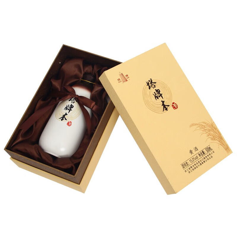 塔牌本酒 绍兴黄酒 手工糯米花雕酒 无添加焦糖色 整箱礼盒 1L 6盒 整箱装