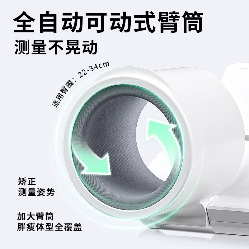 ROMSUN德国品牌筒式血压仪臂式家用血压计臂式血压计仪医用高精准血压计 BSX-6C102旗舰版臂筒式 台(好评晒图返现5元)
