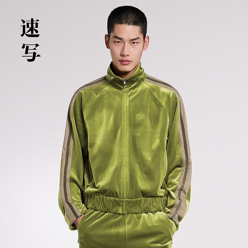 速写男装商场同款2024春新品日常舒适通勤夹克 388/艳黄绿 M