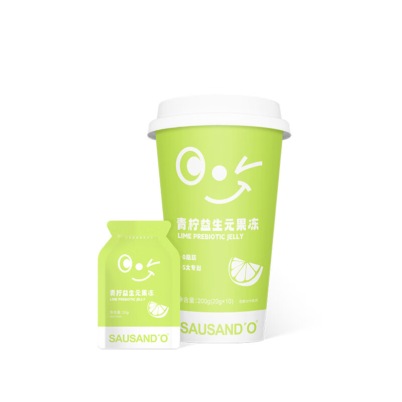 SAUSAND'O秀身堂青柠益生菌果冻酵素成人女性使用肠胃肠道官方正品旗舰店 青柠益生菌果冻【清爽口味】