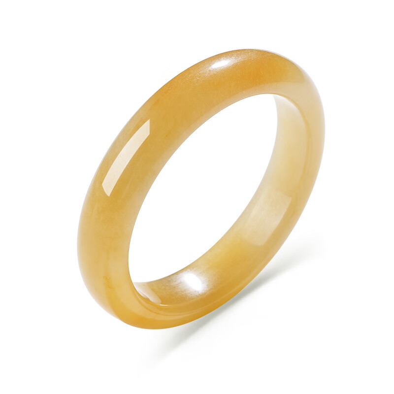 DOMAIWINS 礼物520翡翠平替款黄龙玉手镯玉镯一口糖黄翡玉石镯子女款 黄龙玉手镯玉镯 圈口64mm送传承包装+鉴定证书