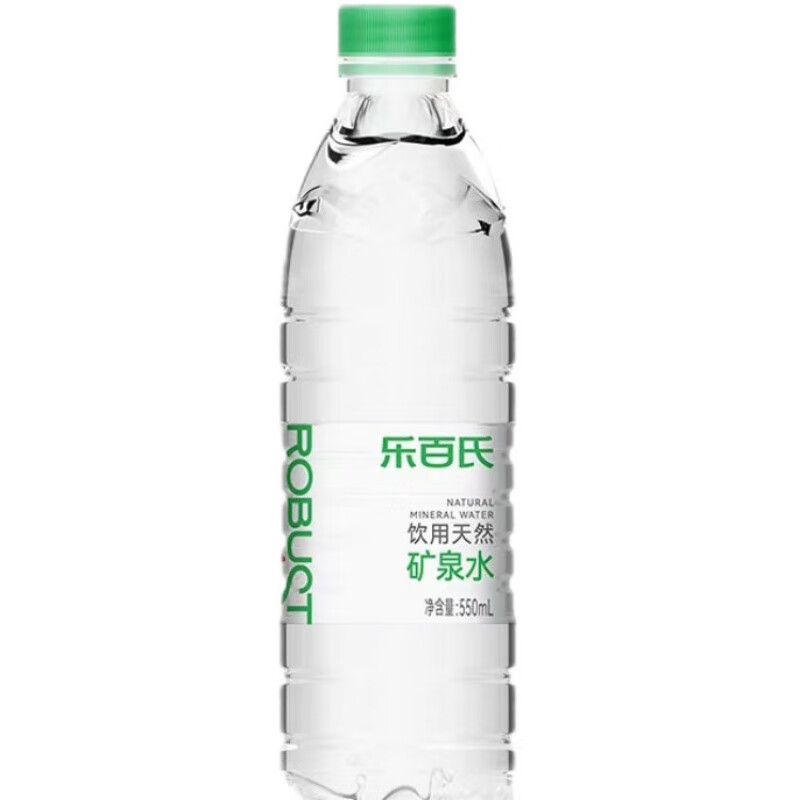 樂(lè )百氏（robust）礦泉水堿性 550ml/瓶 飲用水純凈水礦泉水整箱 樂(lè )百氏飲用礦泉水550ml*12瓶 運輸導致變形磨損不售后