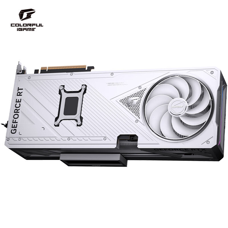 七彩虹(Colorful)iGame GeForce RTX 5070 Ti Vulcan W OC 16GB GDDR7 DLSS 4 电竞光追游戏 白火神显卡