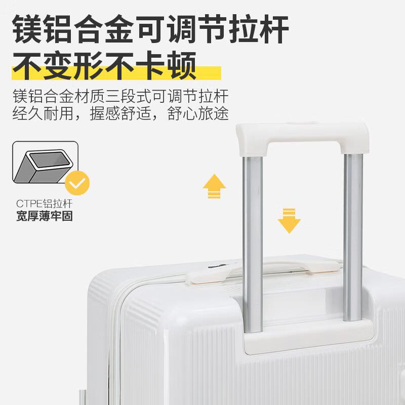 小米族多功能大容量行李箱拉杆箱女加厚结实耐用28寸万向轮旅行密码皮箱 墨绿色磨砂面/带杯架+侧挂钩 28英寸 顺丰包邮 终生质保