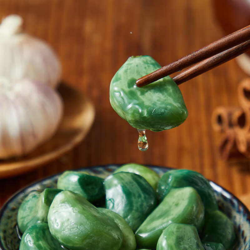 盒马工坊腊八蒜400g冷藏口感爽脆传统工艺青翠爽口甘甜不辛 腊八蒜400g*1瓶