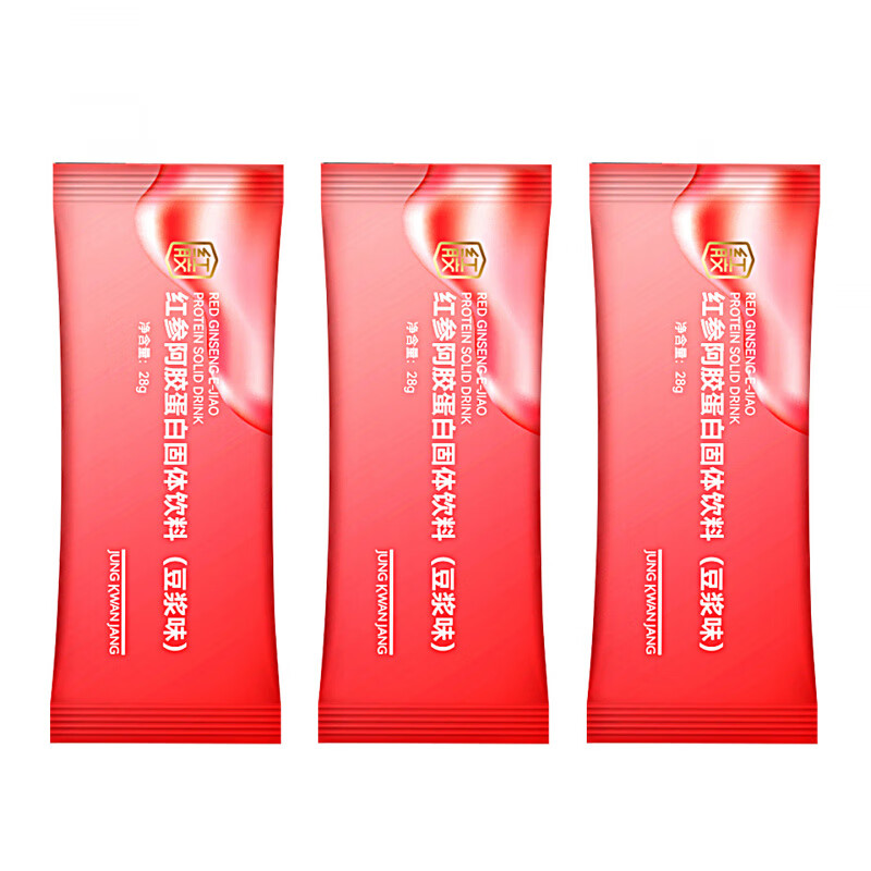 正官庄（korean red ginseng）红参葛根枸杞口服液  【杨紫同款】正官庄红参元本2包人 红参阿胶蛋白粉(豆浆味)3袋