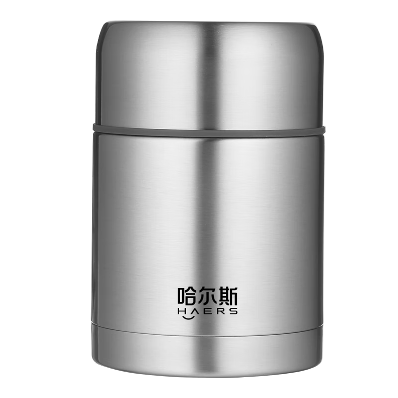 百亿补贴：哈尔斯（HAERS）焖烧杯316不锈钢304保温饭盒粥罐闷烧壶男女学生带饭保温桶餐盒 钢本色-316无缝内胆+手提包 600ml 57元