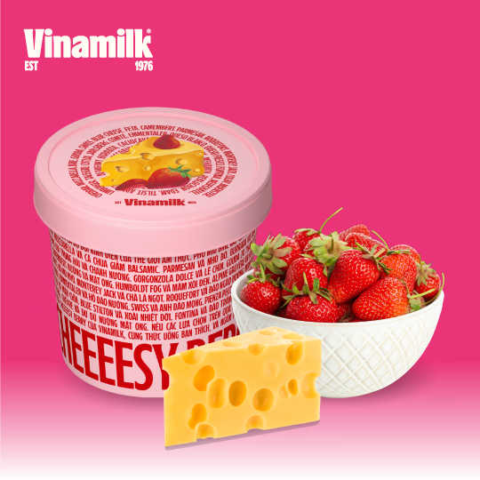 越娜妙（VINAMILK）意式草莓芝士冰淇淋 90ml/杯