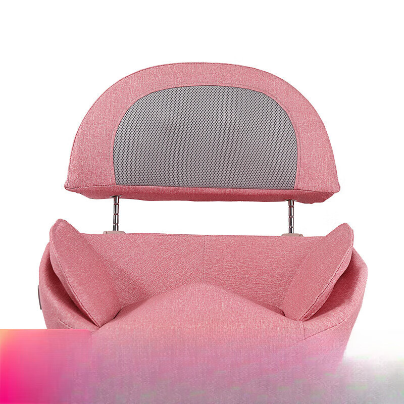 通用腰臀部按摩器背部颈椎办公家用椅靠垫揉捏气囊加热按摩坐垫 粉色