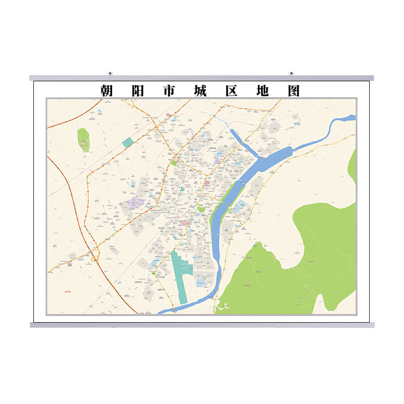 朝阳市城区地图 140*100厘米