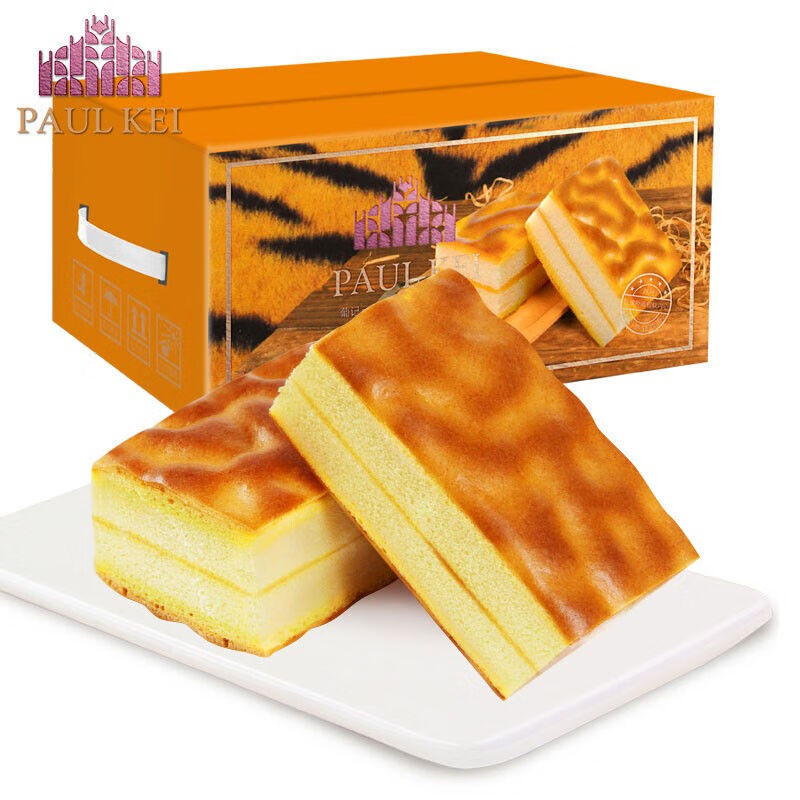 葡記 虎皮夾心蛋糕芝士味 1000g整箱禮盒裝 營(yíng)養(yǎng)早餐代餐特色糕點(diǎn) 虎皮夾心蛋糕芝士味 1000g