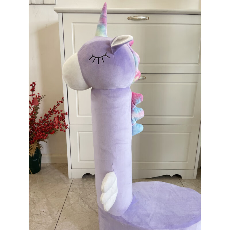 MPPMCK奶粉罐改造套手工坐凳套独角兽九个奶瓶罐儿童坐凳套面料弹力超柔 粉色独角兽弹力超柔+海绵一套