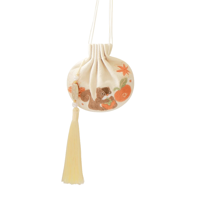 物藏堂 | 森林空袋 端午節(jié)高檔刺繡香包香囊掛件古風(fēng)配飾香袋流蘇荷包 三款各一 空袋